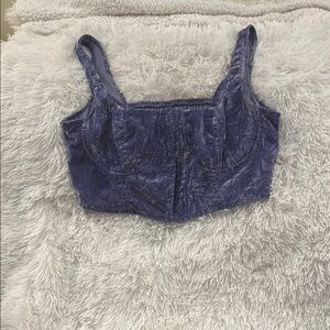 Wild Fable Purple Bustier Crop Top